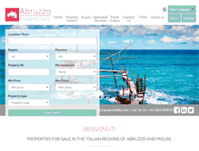 Tablet Screenshot of abruzzopropertyitaly.com
